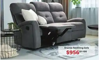 Dot Furniture Shamis Reclining Sofa offer