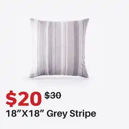 Dot Furniture 18 X18 Grey Stripe offer