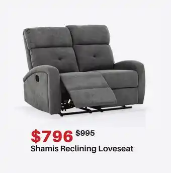 Dot Furniture Shamis Reclining Loveseat offer