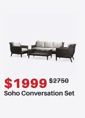 Dot Furniture Soho Conversation Set offer