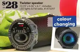 Giant Tiger Twister Speaker offer