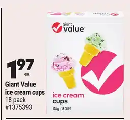Giant Tiger Giant Value ice cream cups offer