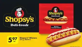 Giant Tiger Shopsy's Wieners offer