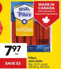 Giant Tiger Piller's meat sticks offer