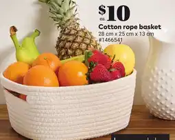 Giant Tiger Cotton rope basket offer