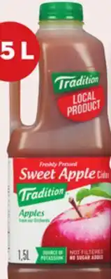 Giant Tiger 1.5 L Tradition apple cider offer
