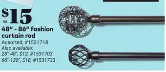 Giant Tiger 48 - 86 fashion curtain rod offer