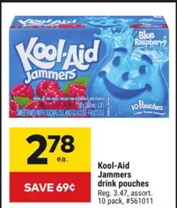 Giant Tiger Kool-Aid Jammers drink pouches offer