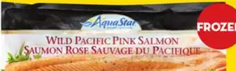 Giant Tiger Aqua Star frozen shrimp or Wild Pacific pink salmon fillets offer