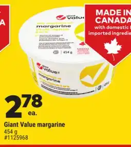 Giant Tiger Giant Value margarine offer
