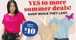 Giant Tiger Galiano blouse offer