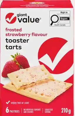 Giant Tiger Giant Value toaster tarts offer