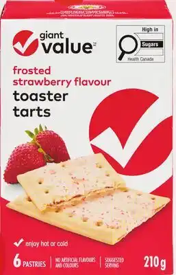 Giant Tiger Giant Value toaster tarts offer