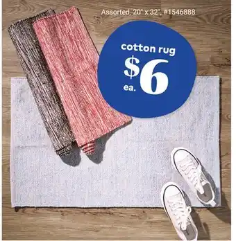 Giant Tiger cotton rug offer