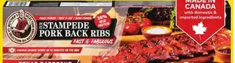 Giant Tiger Butcher's Selection Stampede pork back ribs offer