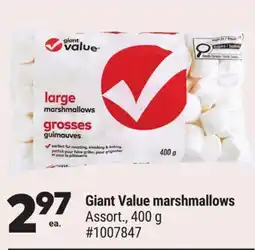 Giant Tiger Giant Value marshmallows offer
