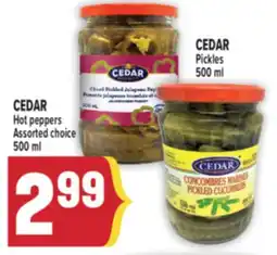 Marché Adonis CEDAR Pickles offer