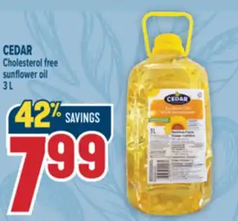 Marché Adonis CEDAR Cholesterol free sunflower oil offer