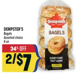 Marché Adonis DEMPSTER'S Bagels offer
