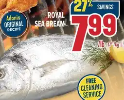 Marché Adonis ROYAL SEA BREAM offer