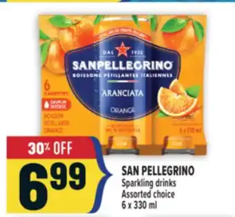 Marché Adonis SAN PELLEGRINO SPARKLING DRINKS offer