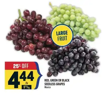 Marché Adonis RED, GREEN OR BLACK SEEDLESS GRAPES offer