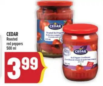 Marché Adonis CEDAR Roasted red peppers offer