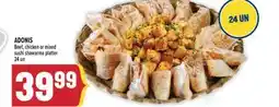 Marché Adonis ADONIS Beef, chicken or mixed sushi shawarma platter offer