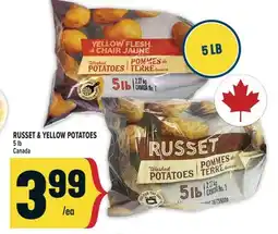 Marché Adonis RUSSET & YELLOW POTATOES offer