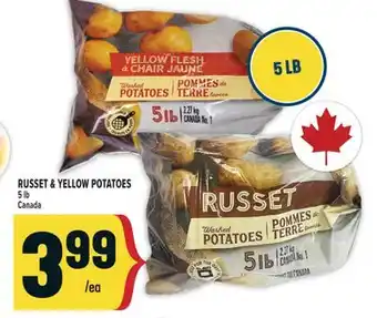 Marché Adonis RUSSET & YELLOW POTATOES offer