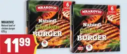 Marché Adonis MRAKOVIC Natural beef or chicken burger offer