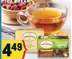 Marché Adonis TWINING Tea bags offer