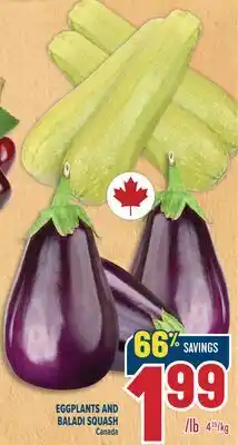 Marché Adonis EGGPLANTS AND BALADI SQUASH offer
