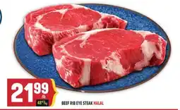 Marché Adonis BEEF RIB EYE STEAK HALAL offer