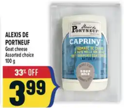 Marché Adonis ALEXIS DE PORTNEUF GOAT CHEESE offer