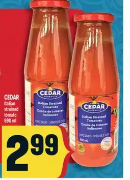 Marché Adonis CEDAR Italian strained tomato offer