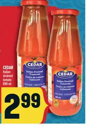 Marché Adonis CEDAR Italian strained tomato offer