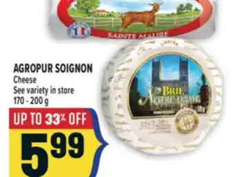 Marché Adonis AGROPUR SOIGNON Cheese offer