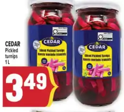 Marché Adonis CEDAR Pickled turnips offer