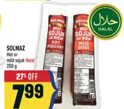 Marché Adonis SOLMAZ Hot or Halal mild sojuk Halal offer