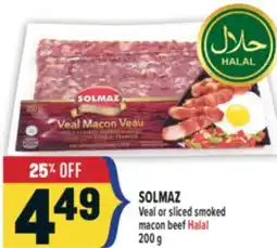 Marché Adonis SOLMAZ Veal or sliced smoked macon beef Halal offer