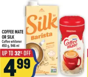 Marché Adonis COFFEE MATE OR SILK Coffee whitener offer