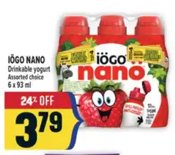 Marché Adonis IÖGO NANO Drinkable yogurt offer