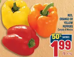 Marché Adonis RED, ORANGE OR YELLOW PEPPERS offer