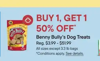 Petvalu Benny Bully's Dog Treats offer