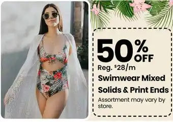 Fabricland Swimwear Mixed Solids & Print Ends offer