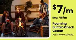 Fabricland Roaming Buffalo Check Cotton offer