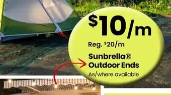 Fabricland Sunbrella Outdoor Ends offer