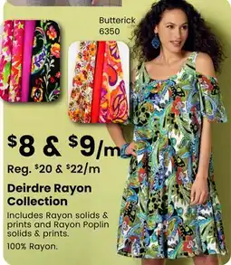 Fabricland Deidre Rayon Collection offer