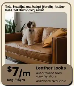 Fabricland Leather Looks offer